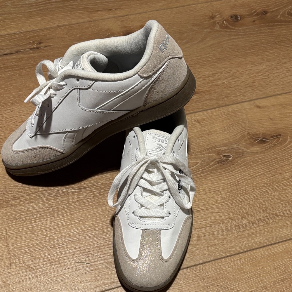 Reebok White and Gray Women's Sneakers